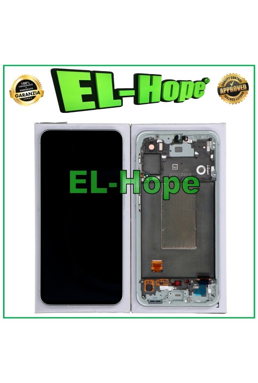 ORIGINALRAHMEN LCD-DISPLAY SAMSUNG GALAXY A56 SM-A556 TOUCHSCREEN HELLGRAU