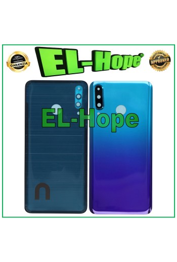 AKKU-HÜLLE FÜR HUAWEI P30 LITE MAR-LX1M LX1A LX2J RÜCKSEITE GLAS BLAU