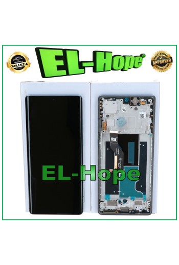 ORIGINAL SERVICE DISPLAY MOTOROLA MOTO EDGE 50 FUSION XT2429 TOUCH RAHMEN BLAU