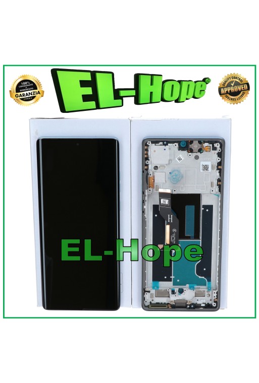 ORIGINAL SERVICE DISPLAY MOTOROLA MOTO EDGE 50 FUSION XT2429 TOUCH RAHMEN BLAU