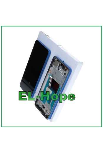 ORIGINAL SERVICE DISPLAY MOTOROLA MOTO EDGE 50 NEO XT2409 TOUCH RAHMEN BLAU