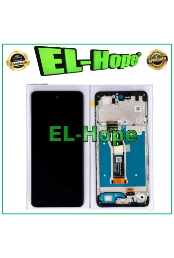 ORIGINAL TOUCH LCD DISPLAY + RAHMEN SERVICE MOTOROLA MOTO E14 4G MONTIERT