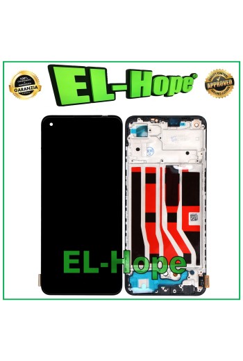 TFT LCD DISPLAY + RAHMEN FÜR OPPO A74 4G CPH2219 / F19 4G TOUCHSCREEN SCHWARZES GLAS