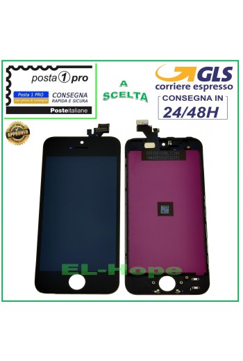TOUCHSCREEN LCD-DISPLAY RETINA FÜR APPLE IPHONE 5 SCHWARZER BILDSCHIRM + RAHMEN