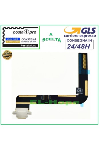APPLE IPAD 5 Air LADEANSCHLUSS A1474 A1475 A1476 FLACHE LADEDOCK WEISS