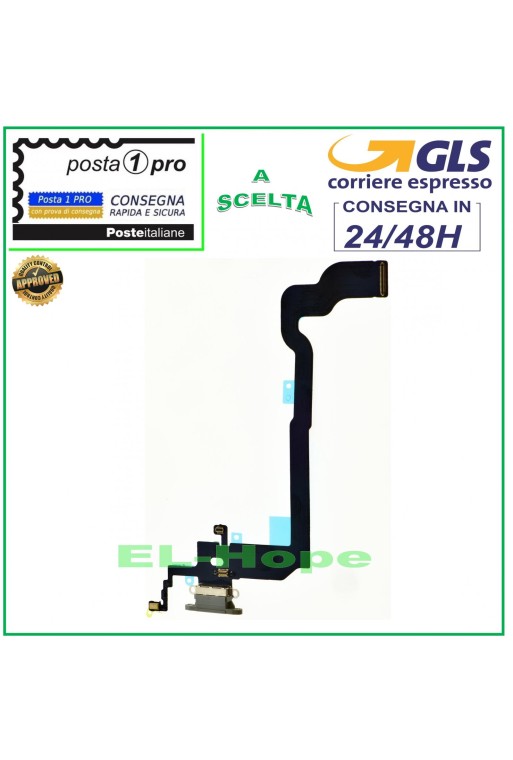 APPLE iPhone X LADEANSCHLUSS FLACHES FLEXMIKROFON USB-LADEDOCK WEISS APPLE iPhone X LADEANSCHLUSS FLACHES FLEXMIKROFON USB-LADEDOCK WEISS