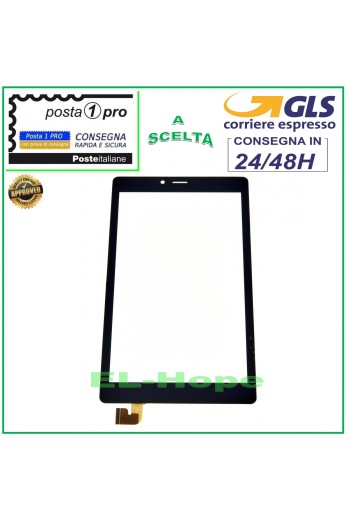 TOUCHSCREEN-GLAS ALCATEL Pixi 4 9003X 2BALIT1 TABLET 7 DIGITIZER SCHWARZ