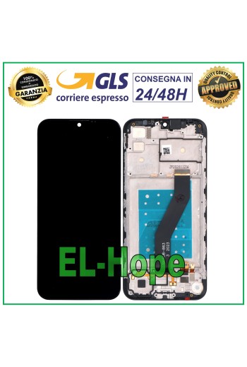 LCD-DISPLAY + RAHMEN FÜR MOTOROLA MOTO E6S XT2053 XT-2053 TOUCHSCREEN-GLAS