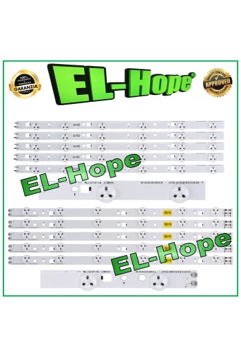 KIT 10 LED-LEISTEN FÜR 40  SAMSUNG TV 40-3535LED-60EA L/R D1GE-400SCB-R3 400SCA-R3