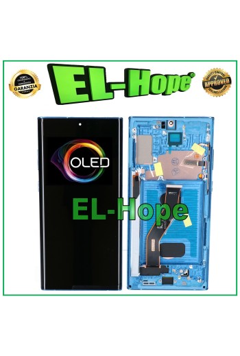 OLED-RAHMEN + TOUCH-LCD-DISPLAY FÜR SAMSUNG GALAXY NOTE 10 PLUS SM N975 N976 BLAU