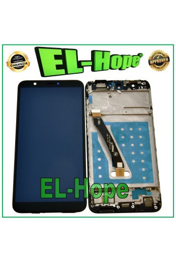 LCD-DISPLAYRAHMEN FÜR HUAWEI P SMART FIG-LX1 LX2 LX3 ENJOY 7S TOUCHSCREEN SCHWARZ