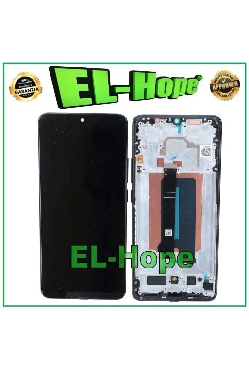 TFT LCD DISPLAY FÜR XIAOMI POCO X6 PRO 5G 2311DRK48I TOUCH GLAS RAHMEN SCHWARZ