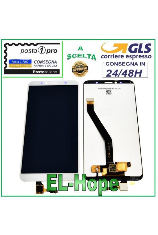 LCD-DISPLAY FÜR HUAWEI Y6 2018 ATU-L11 L21 TOUCHSCREEN GLASBILDSCHIRM WEISS