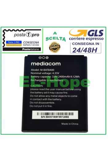 ORIGINAL AKKU MEDIACOM M-BATB400 PHONEPAD DUO B400 M-PPAB400 M-PPBB400 3,8V