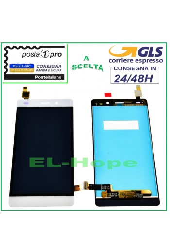LCD-DISPLAY FÜR HUAWEI P8 Lite ALE-L21 TOUCHSCREEN-MONITOR GLAS WEISS