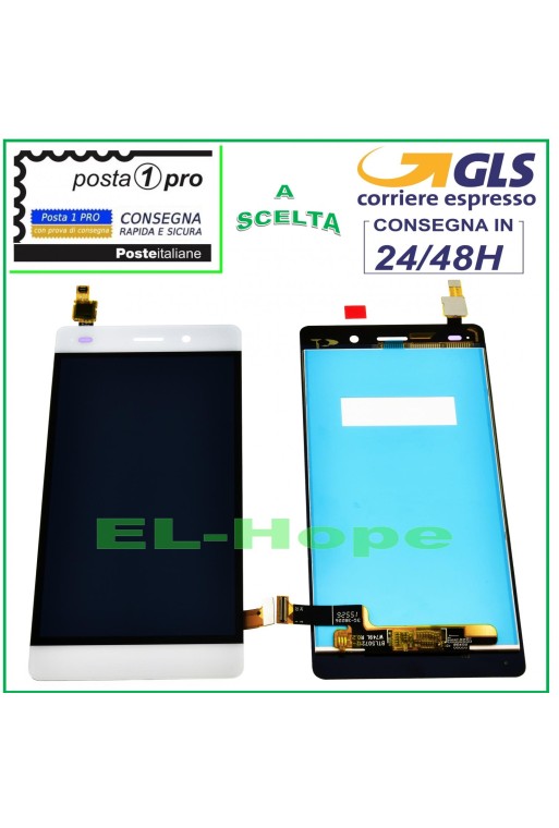 LCD-DISPLAY FÜR HUAWEI P8 Lite ALE-L21 TOUCHSCREEN-MONITOR GLAS WEISS