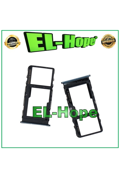 SLOT CART FACH NANO SIM MICRO SD KARTE TCL 20L PLUS T775H SILBER GEHÄUSE