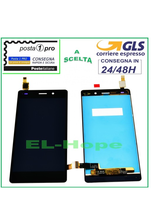 LCD-DISPLAY FÜR HUAWEI P8 Lite ALE-L21 TOUCHSCREEN-MONITOR GLAS SCHWARZ