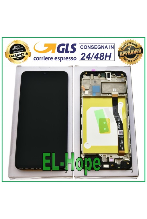 ORIGINAL LCD-DISPLAY SAMSUNG GALAXY M20 SM-M205F M205 F TOUCHSCREEN SCHWARZES GLAS
