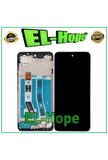 LCD-DISPLAY + RAHMEN FÜR MOTOROLA MOTO G54 XT-2343 XT234 TOUCHSCREEN SCHWARZES GLAS
