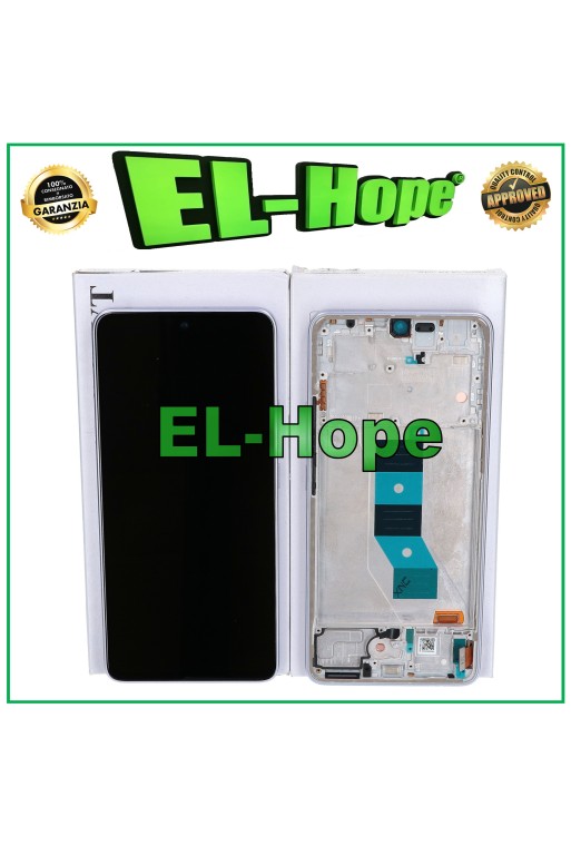 TOUCH-RAHMEN-DISPLAY ORIGINALSERVICE XIAOMI REDMI NOTE 14 5G 24094RAD4G LILA