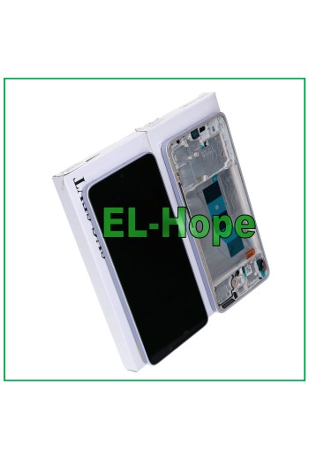 TOUCH-RAHMEN-DISPLAY ORIGINALSERVICE XIAOMI REDMI NOTE 14 5G 24094RAD4G LILA