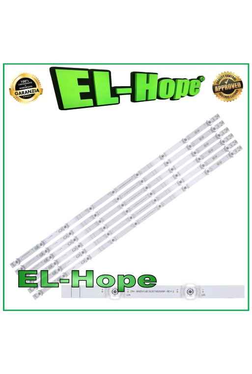 KIT 6 BARS 9 LEDs FÜR HISENSE 65 TV CRH-BX65X1U813030T060999P HD650X1U71-T0
