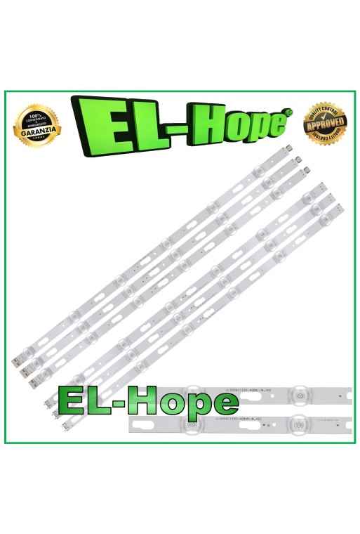 KIT 6 BARS 6 LEDs FÜR 50 TV SAMSUNG V0T7-500SMA-R0 JL-D500C1330-408AL/R V02