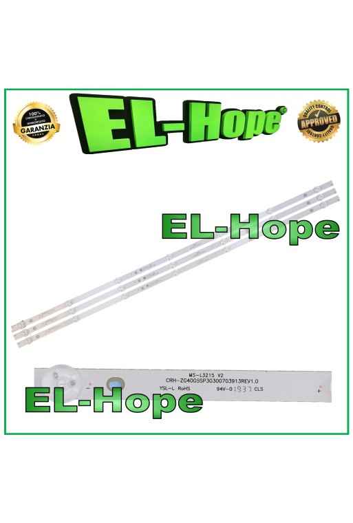 3er-Set mit 7 LED-Streifen fur 40-Zoll-Fernseher CHANGHONG MS-L3215-V2 LB-C400F18-E6C
