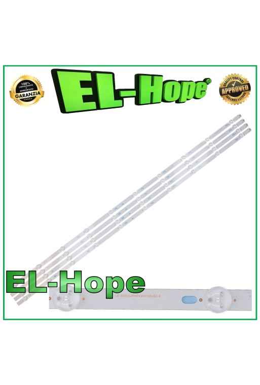 KIT MIT 4 LEISTEN UND 10 LEDS FÜR PANASONIC 43 TV LB-3030-GJPHP434X10AUS2-X IC-BAOAG43DA28