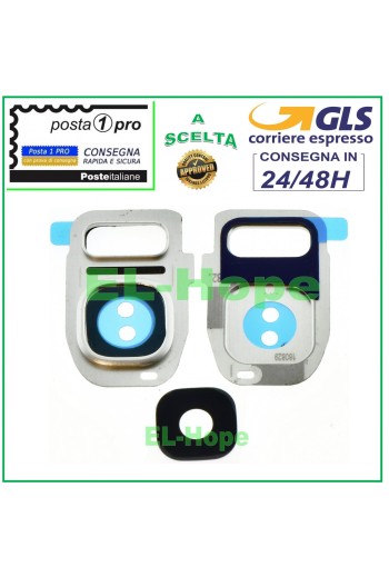 KAMERA-GLASLINSE HINTERE BILDSCHIRM FÜR SAMSUNG GALAXY S7 SM-G930 F SILBER