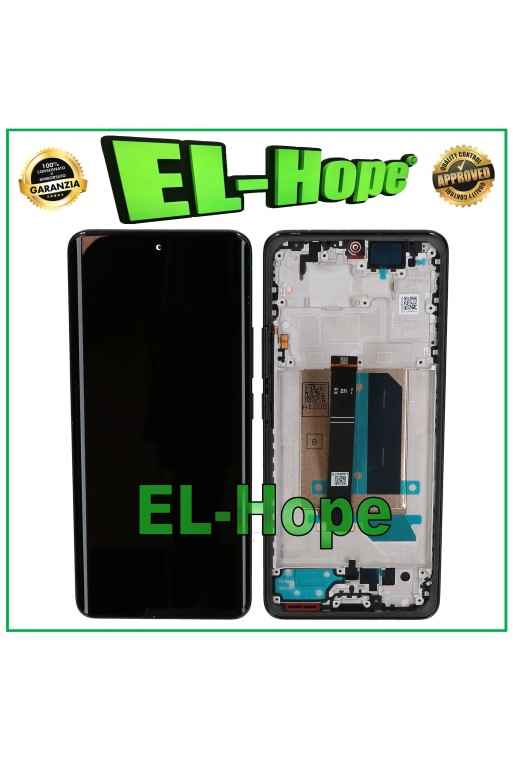 TOUCH OLED RAHMEN LCD DISPLAY FÜR XIAOMI REDMI NOTE 14 PRO+ PLUS 24115RA8EG SCHWARZ