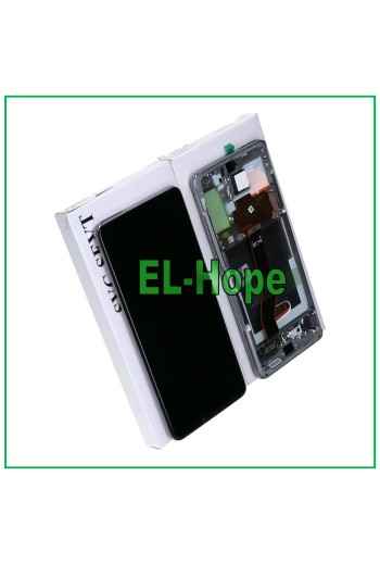 ORIGINALRAHMEN LCD-DISPLAY SAMSUNG GALAXY S20+ PLUS SM-G985 G986 5G TOUCH GRAU