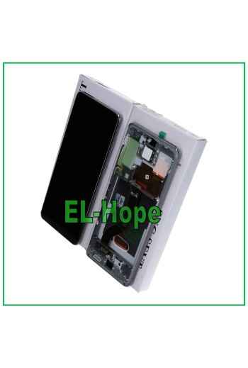 ORIGINALRAHMEN LCD-DISPLAY SAMSUNG GALAXY S20+ PLUS SM-G985 G986 5G TOUCH GRAU