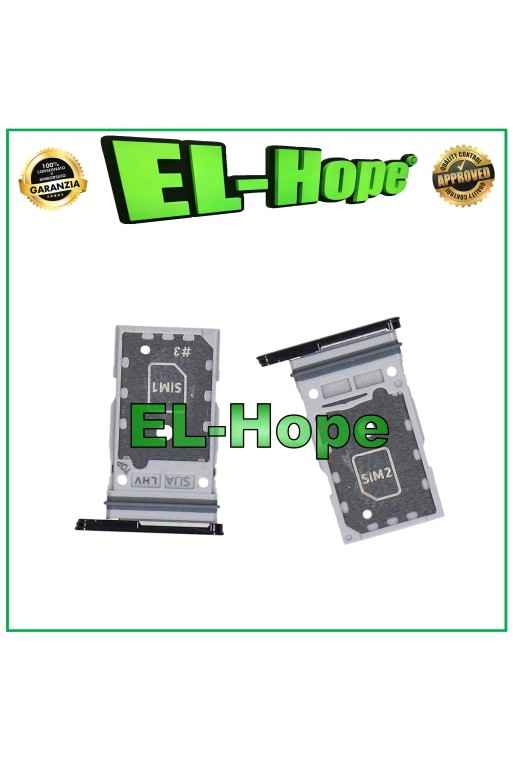 Dual-Nano-SIM-Kartensteckplatz für Samsung Galaxy S22 Ultra SM-S908 Schwarz