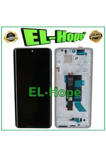 OLED-DISPLAY + RAHMEN FÜR XIAOMI POCO X7 5G 24095PCADG LCD TOUCH SILBERGLAS