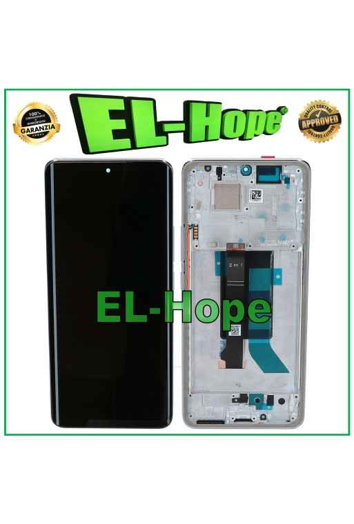 OLED-DISPLAY + RAHMEN FÜR XIAOMI POCO X7 5G 24095PCADG LCD TOUCH SILBERGLAS