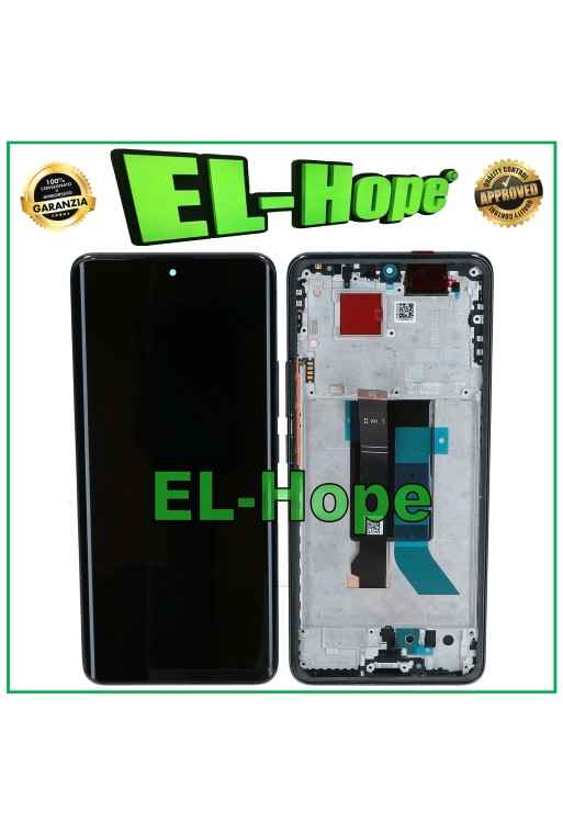 OLED-DISPLAY + RAHMEN FÜR XIAOMI POCO X7 5G 24095PCADG LCD TOUCH GLAS SCHWARZ