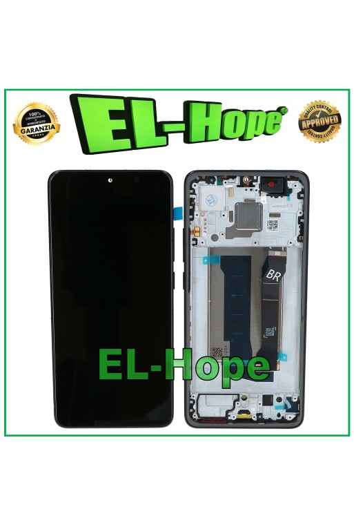 OLED-DISPLAY + RAHMEN FÜR XIAOMI POCO X7 PRO 5G 2412DPC0AI LCD TOUCH GLAS SCHWARZ