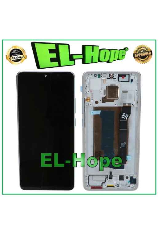 OLED-DISPLAY + RAHMEN FÜR XIAOMI POCO X7 PRO 5G 2412DPC0AI LCD TOUCH GLAS SILBER