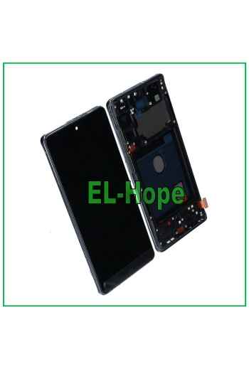 TFT LCD TOUCH DISPLAY + RAHMEN FÜR SAMSUNG GALAXY S20 FE SM G780F G781 MARINEBLAU
