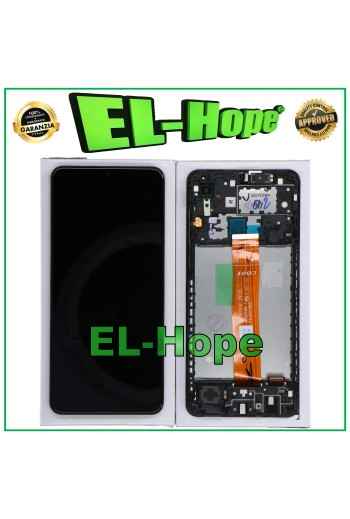 ORIGINAL LCD-DISPLAY + RAHMEN SAMSUNG GALAXY A02 SM-A022 TOUCHSCREEN SCHWARZES GLAS