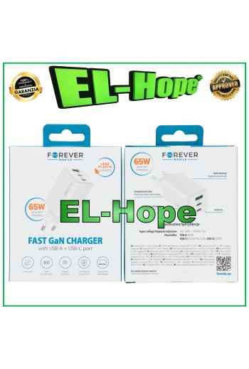 SCHNELLLADE-AKKU-LADEGERÄT FÜR DOOGEE 65W TRAVEL DUAL USB TYP C WEISS