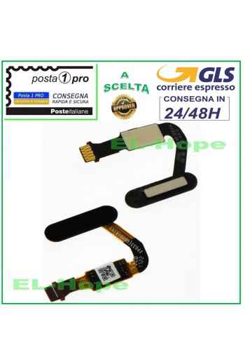FLACHER HOME-KNOPF FINGERABDRUCKSENSOR HUAWEI P20 EML-L29 SCHWARZ