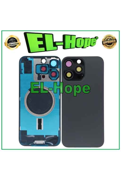 GLASRÜCKSEITE + MAGSAFE FÜR IPHONE 16 PRO MAX TITANSCHWARZ