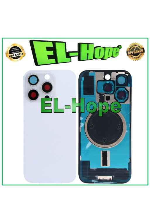 MAGSAFE GLAS HÜLLE RÜCKSEITE FÜR IPHONE 16 PRO TITANWEISS