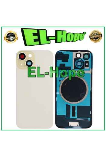 Glashulle Backcover + Magsafe fur iPhone 15 Gelb