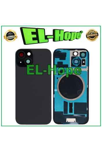 Glashulle Backcover + Magsafe fur iPhone 15 Schwarz