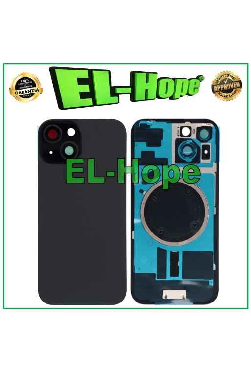 Glashulle Backcover + Magsafe fur iPhone 15 Schwarz