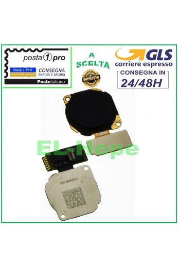 FLACHE FINGERABDRUCKSENSOR-TASTE HUAWEI MATE 10 LITE SCHWARZ